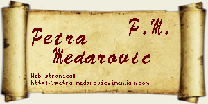 Petra Medarović vizit kartica